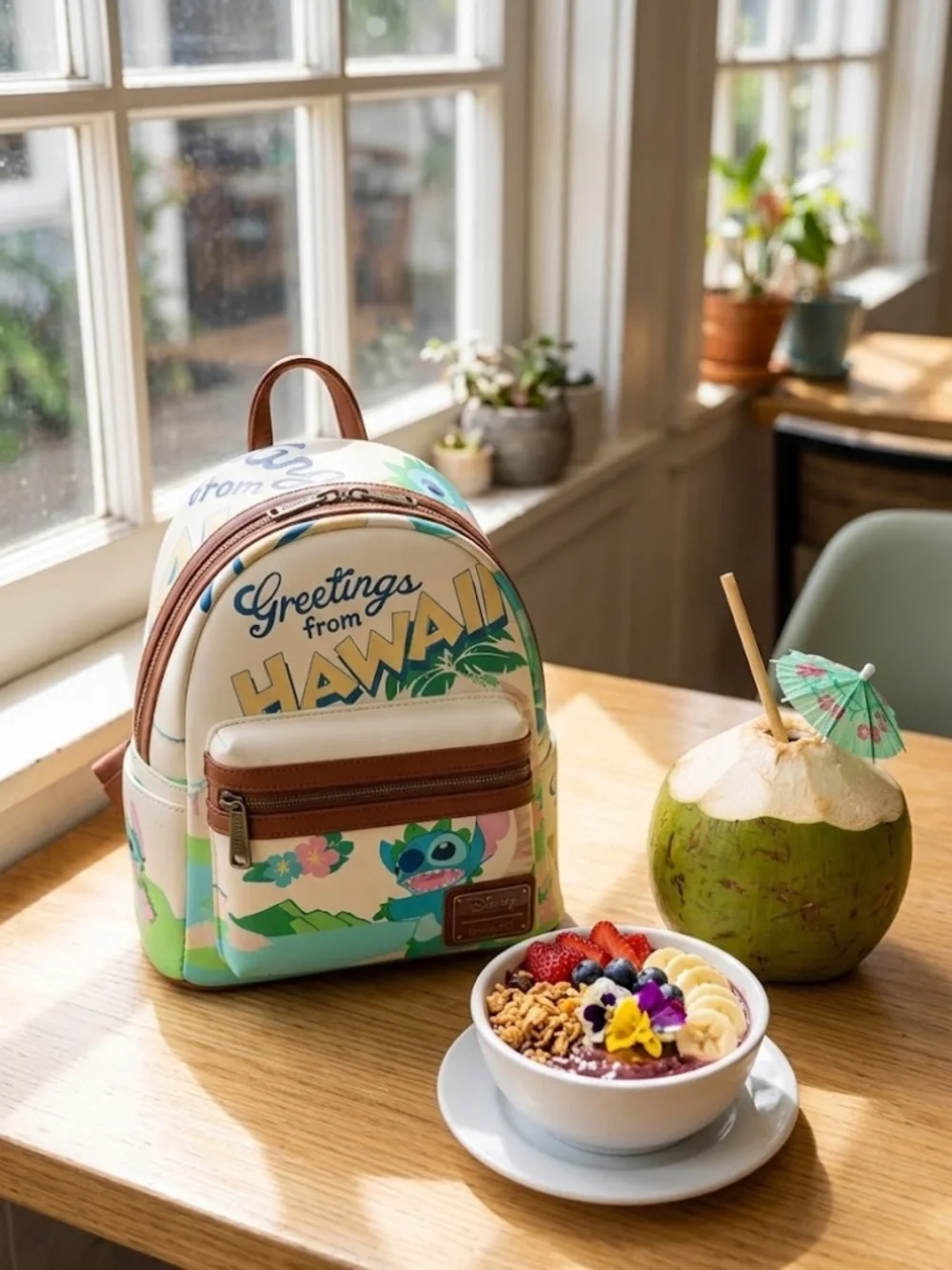 Loungefly Disney Lilo & Stitch Travel Postcard Mini Backpack - BoxLunch Exclusiv